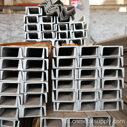 SS400 Baja Saluran Struktural Karbon Hot-Gulung